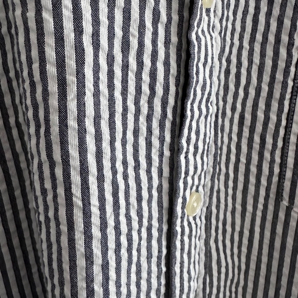 NWT J. Crew Seersucker Shirt - Picture 2 of 5
